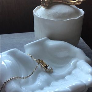 Disney Cinderella slipper pendant necklace